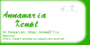 annamaria kempl business card